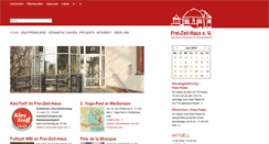 Desktop Screenshot of frei-zeit-haus.de